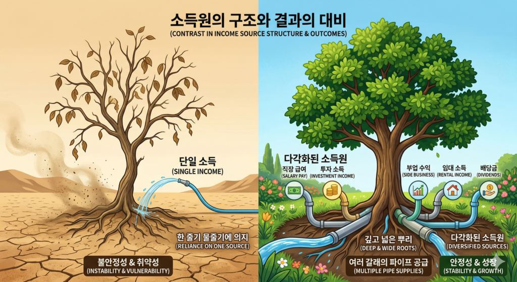 소득 다각화 전략 파이프라인 구축 돈의 구조 인버스클럽